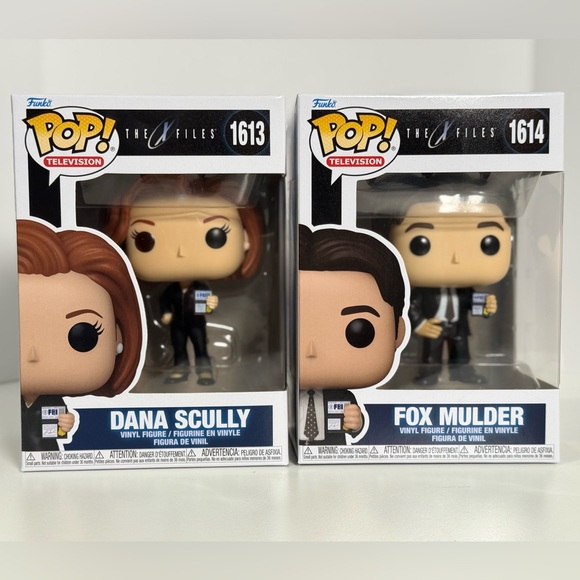 Funko Pop! The X-Files Fox Mulder & Dana Scully Vinyl Figure Set - Picture 1 of 6